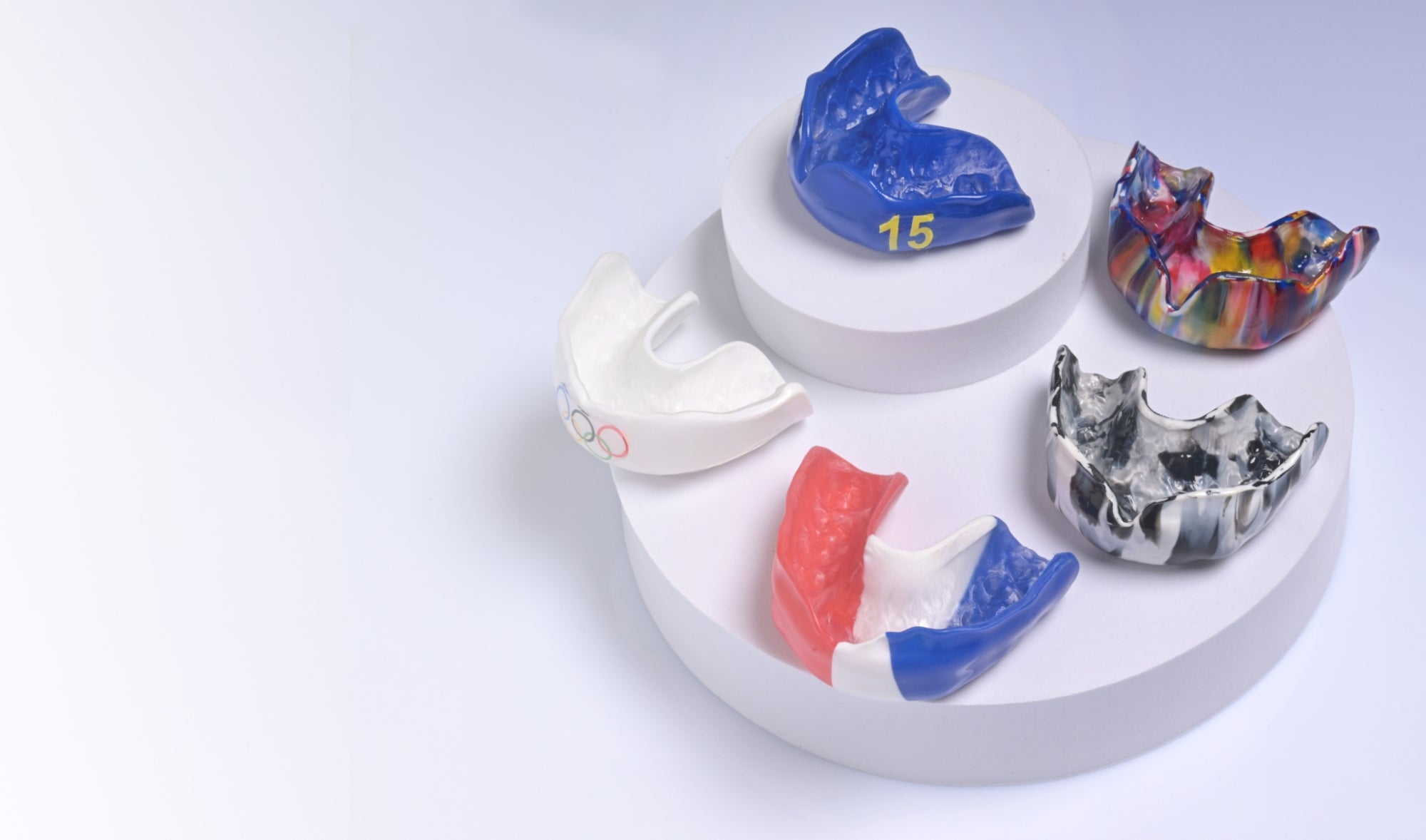 Protège-dents sur mesure 100% personnalisable réalisé par professionnel laboratoire Orthogem ODF et orthodontie prothèse